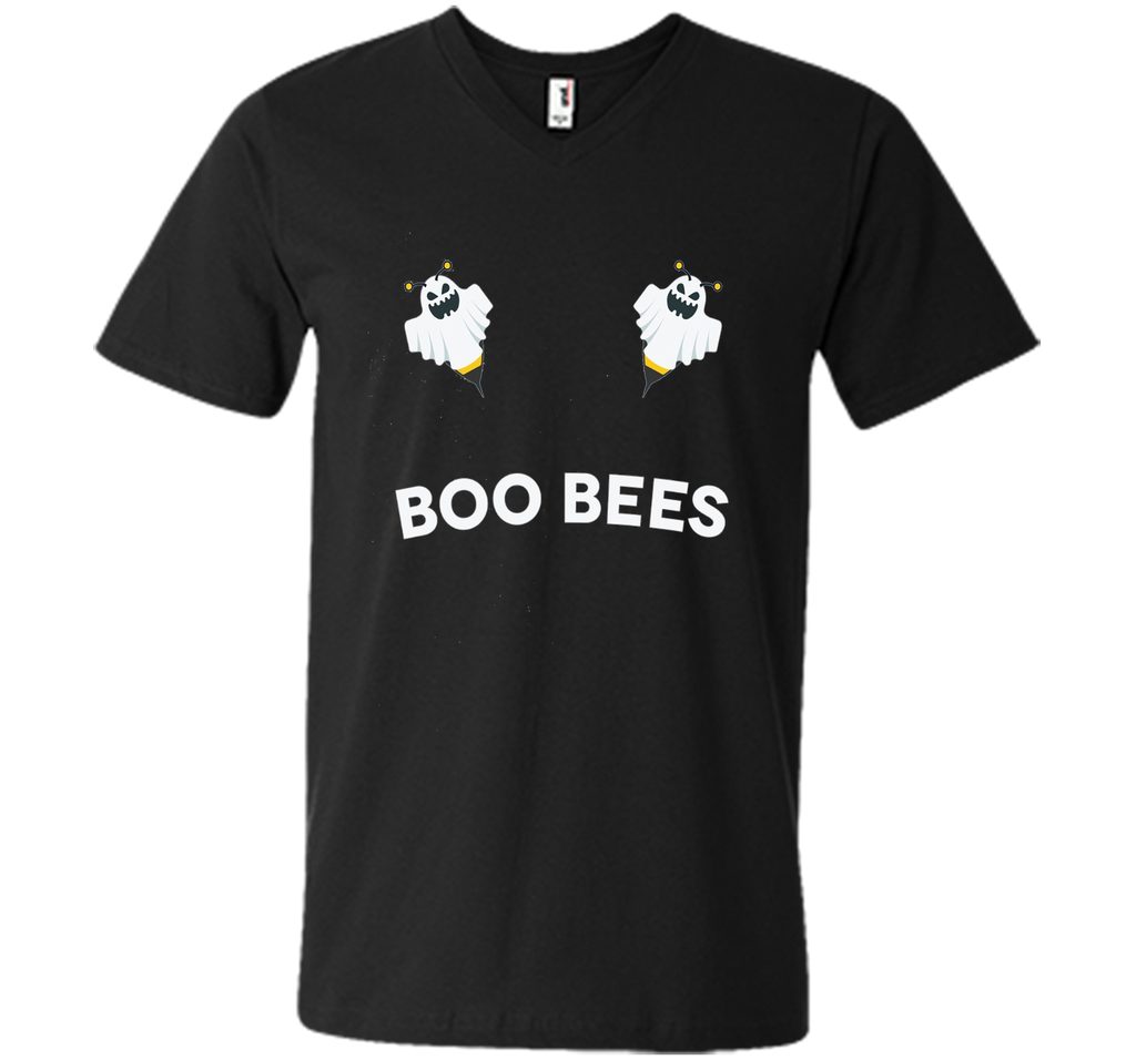 Boo Bees Scary Funny Ghost Bumble Bees Halloween T Shirt Mens Printed V-Neck T