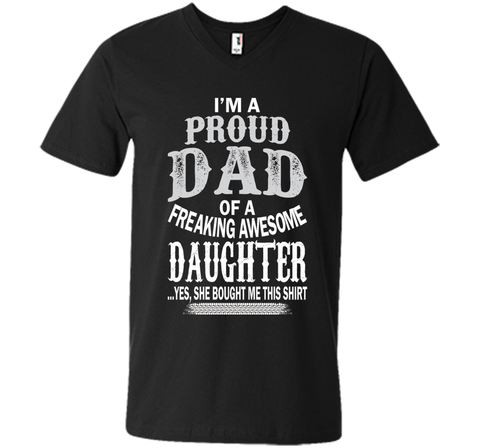 Proud Dad Of A Freaking Awesome Daughter Christmas Tshirt