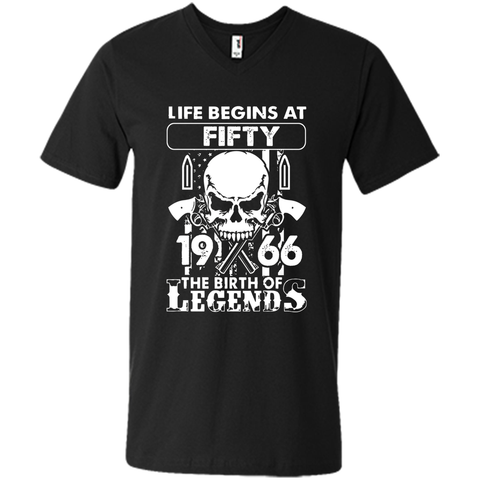 Life Begin At 50 - 1966 Birth Legends 50th Birthday T-shirts