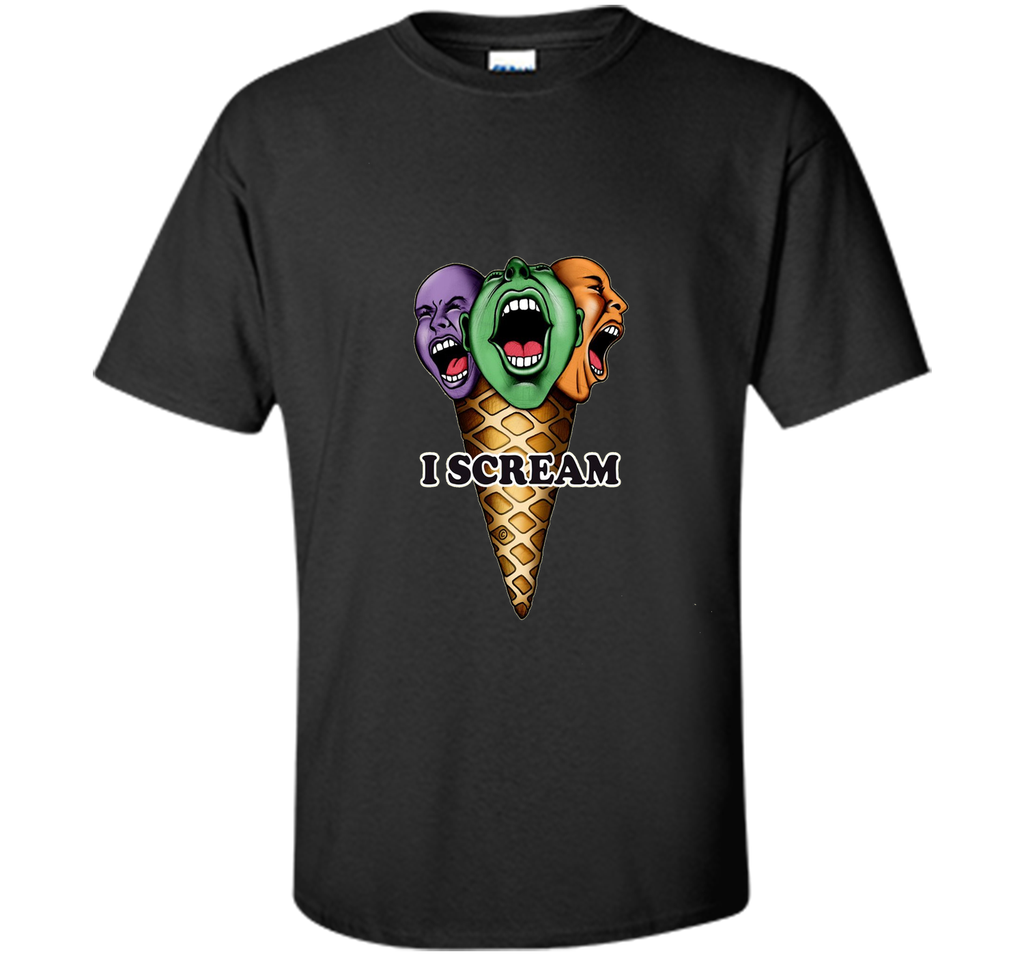 Mens TalArtee screaming icecream Illustration T-Shirt (Men)