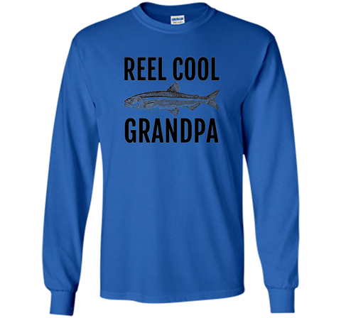 Men's REEL Cool Grandpa Fishing T Shirt for Fisherman Grandfather