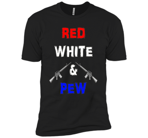 Red White & Pew AR15 Black Rifle America 4th of July Gun