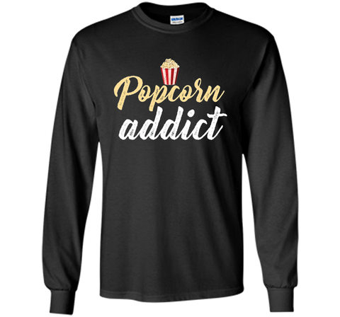 Popcorn Addict Foodie Cravings T-Shirt