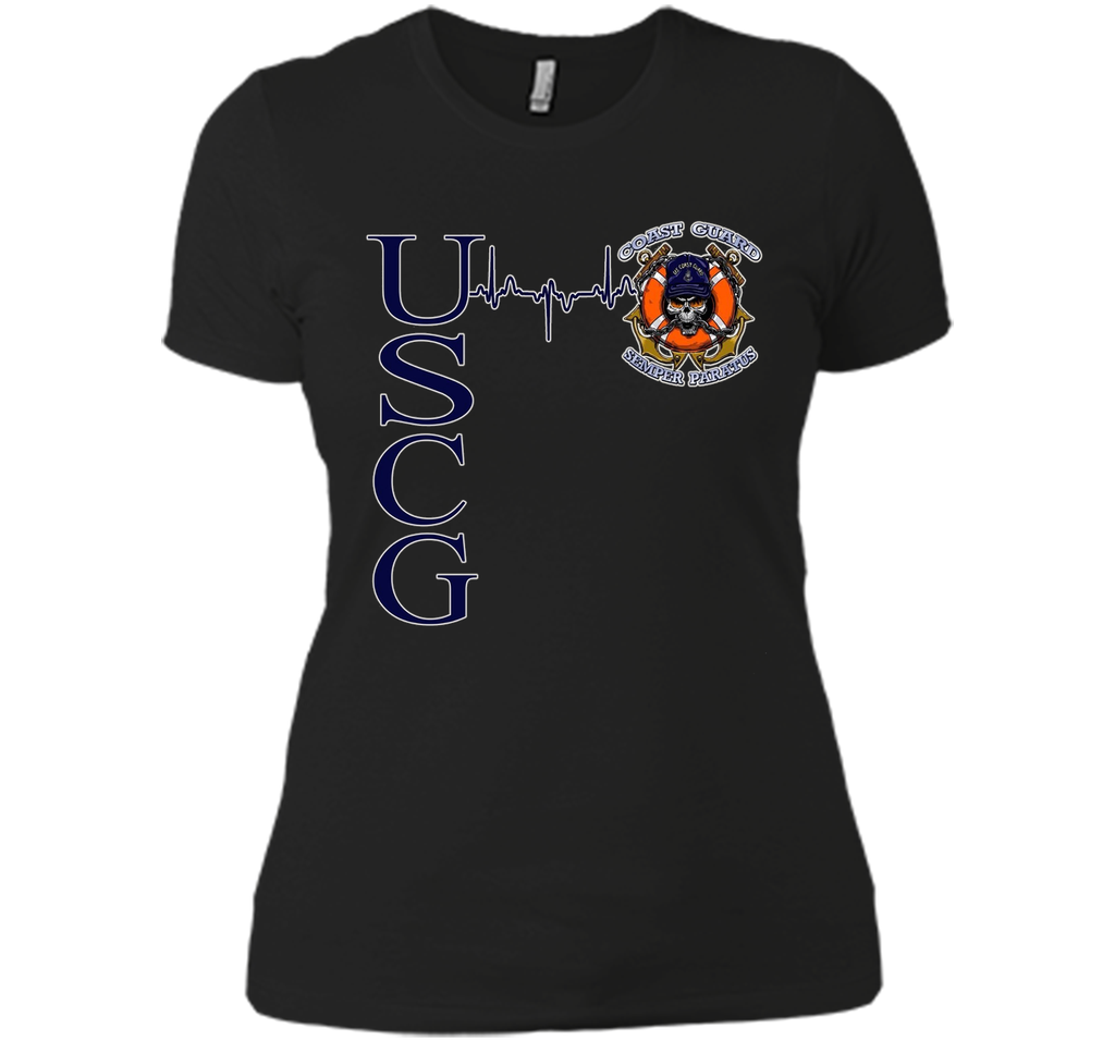 Coast Guard Heartbeat T-Shirt cool shirt