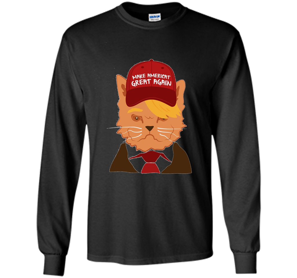Novelty Trump Cat America T-shirt