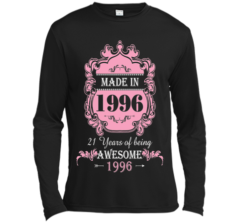 Made In 1996 T Shirt- 21 Years Old 21th Birthday Gift