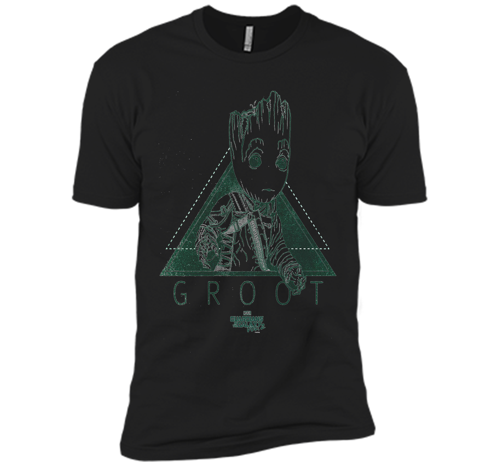 Marvel Groot Guardians of Galaxy 2 Triangle Graphic T-Shirt
