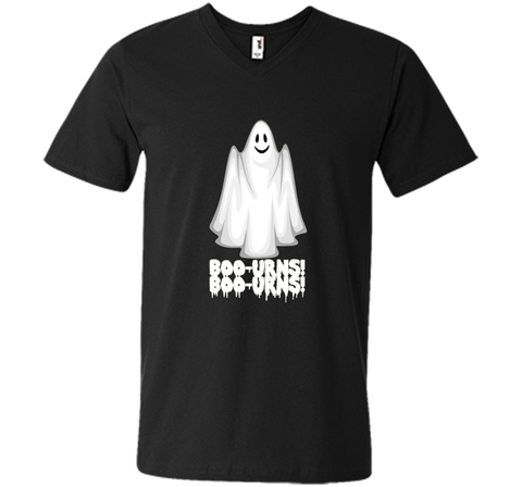 Boo Boo-Urns! Funny Ghost Halloween T-Shirt Mens Printed V-Neck T