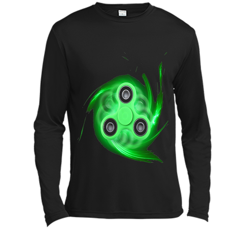 Spin Storm Fidget Toy Hand Spinner T-Shirt Green Spinner Tee