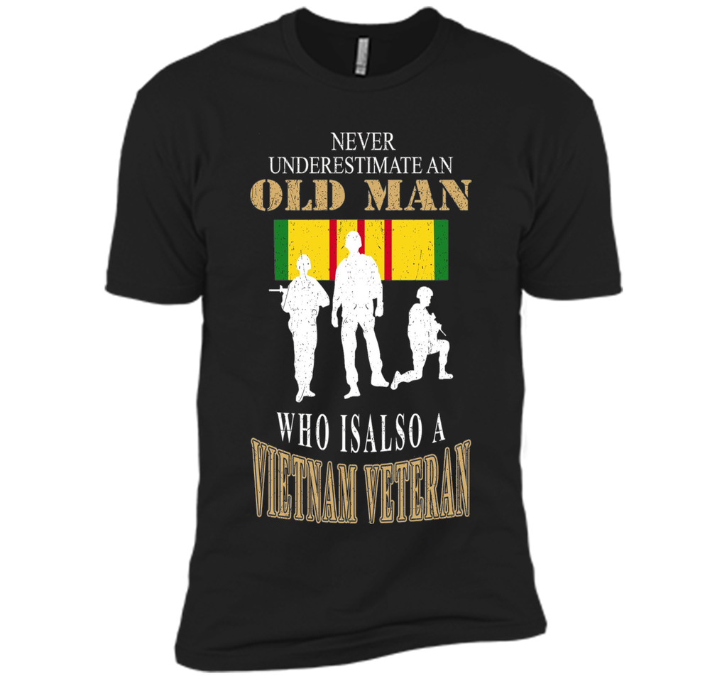 Men's Never underestimate OLD MAN is VIETNAM VETERAN TShirt