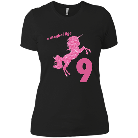 Kids 9th Birthday Unicorn Gift T-Shirt for 9 Year Old Girls