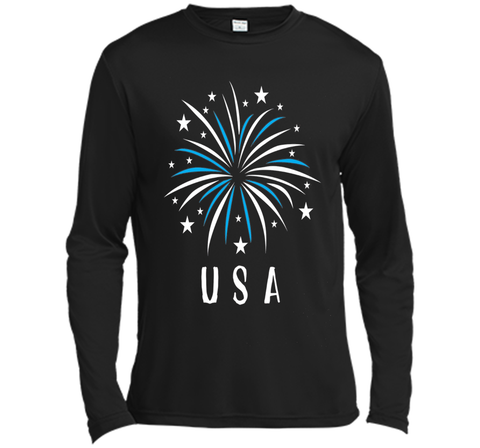 Fireworks USA Shirt 4th of July Clothing for Women Kids