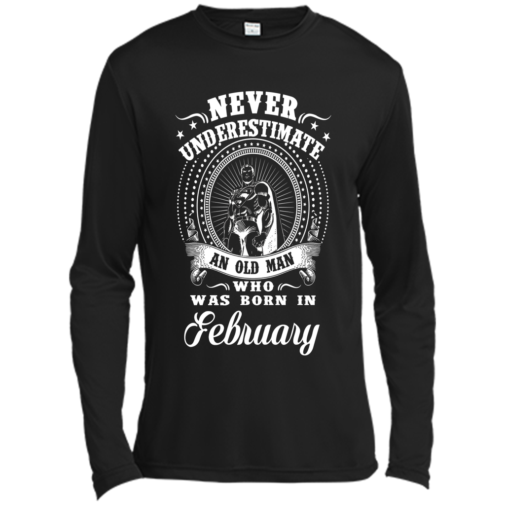Men's Never underestimate an old man who was born in february