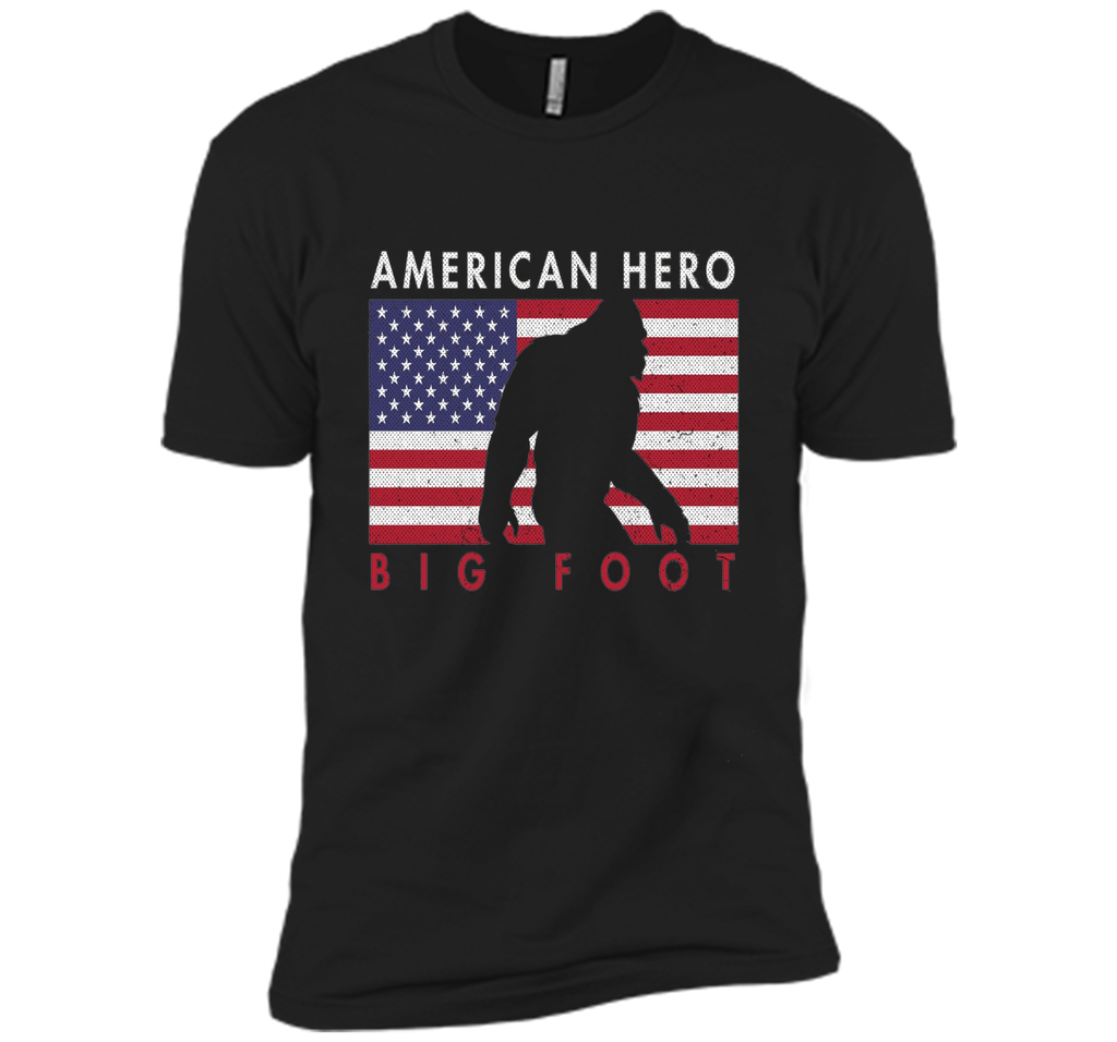Distressed Style 4th of July American Sasquatch Tshirt