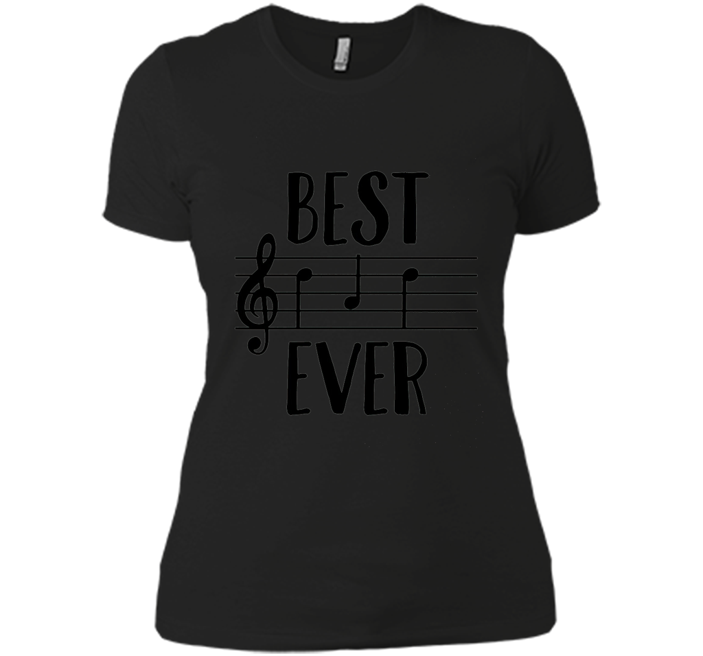 Mens Best Dad Ever T-Shirt Funny Music Note Father's Gift
