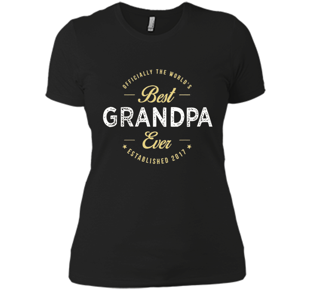 official the worlds best grandpa ever established 2017 shirt