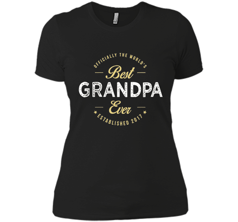 official the worlds best grandpa ever established 2017 shirt