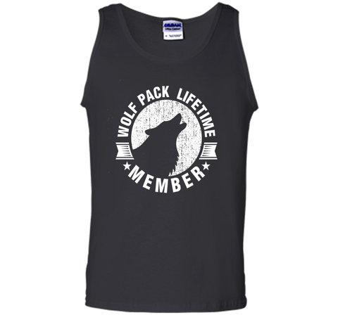Lifetime Wolf Pack Member Distressed Howling T-shirt