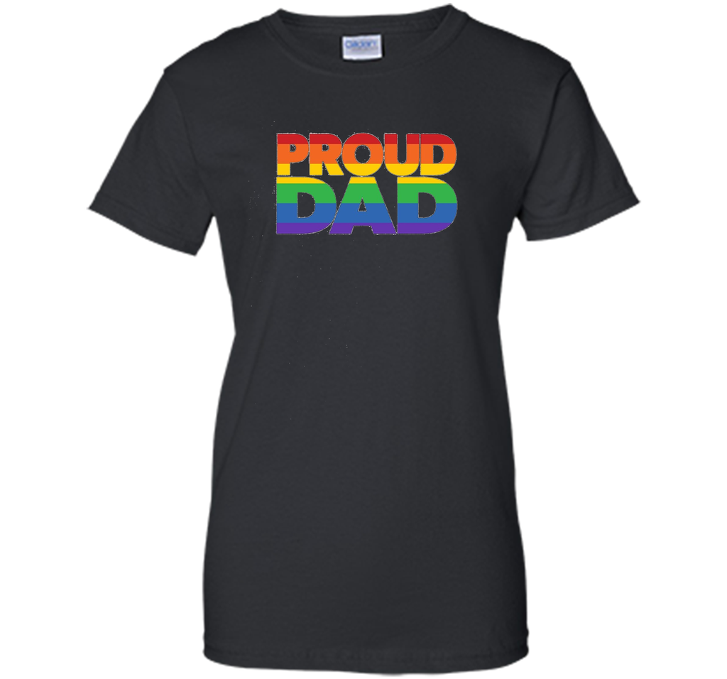 Gay Pride Shirt Proud Dad LGBT parent t-shirt Father's Day