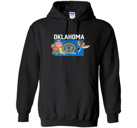 Oklahoma US State Flag Tee With State Bird & Flower T-Shirt