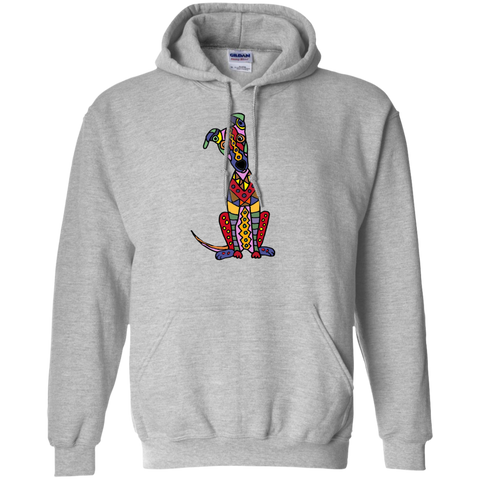 funny psychedelic greyhound dog abstract art T-Shirt