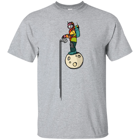 colored astronaut gardener space art drawing sweatshirt T-Shirt