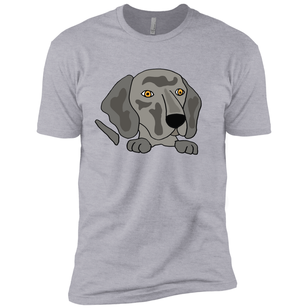 funny cute weimaraner puppy dog art T-Shirt
