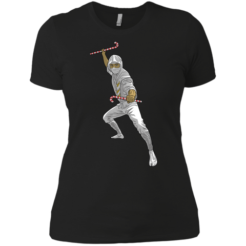 christmas ninja black and white holiday sweater T-Shirt