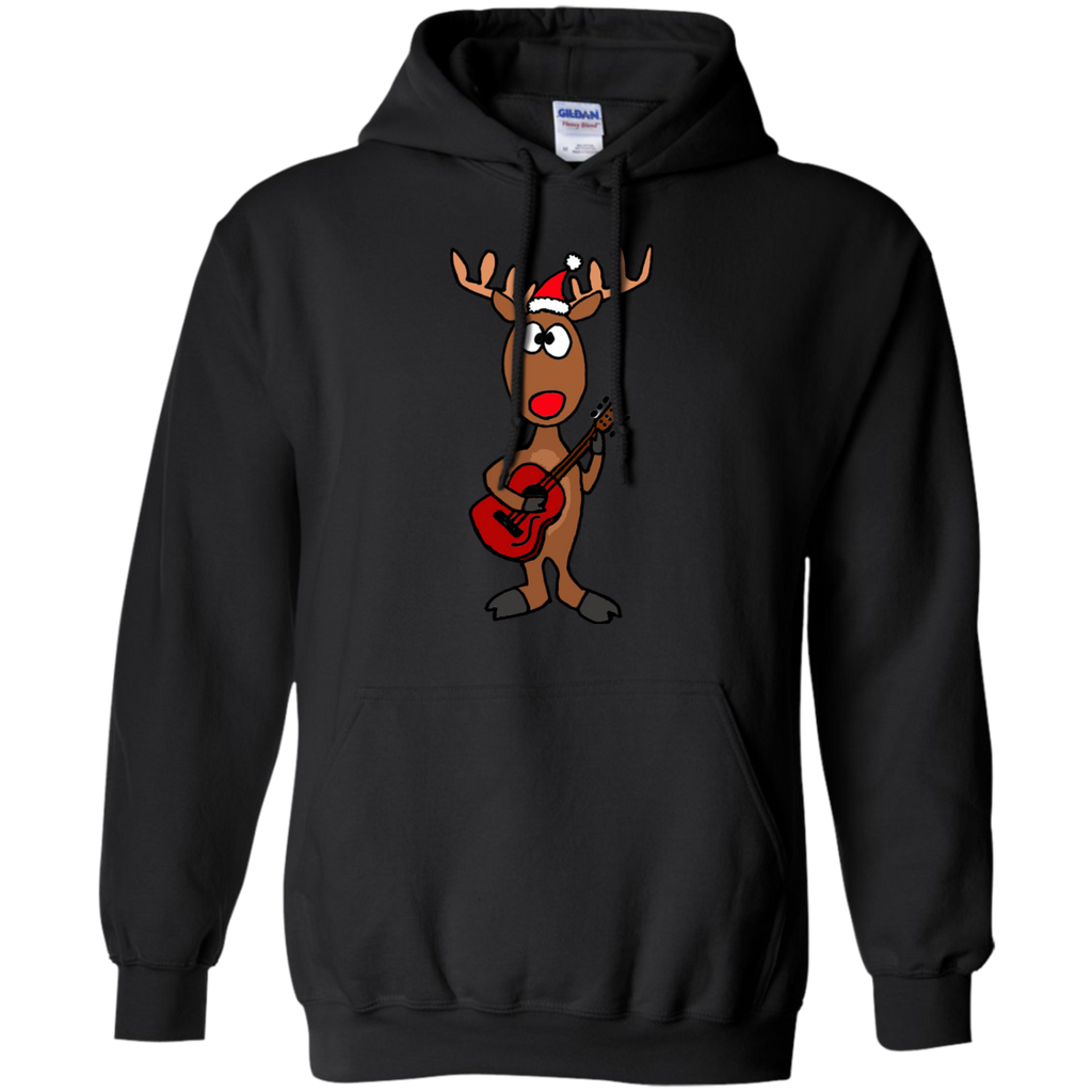 coo funny rudolph reindeer playing guitar holiday sweater T-Shirt