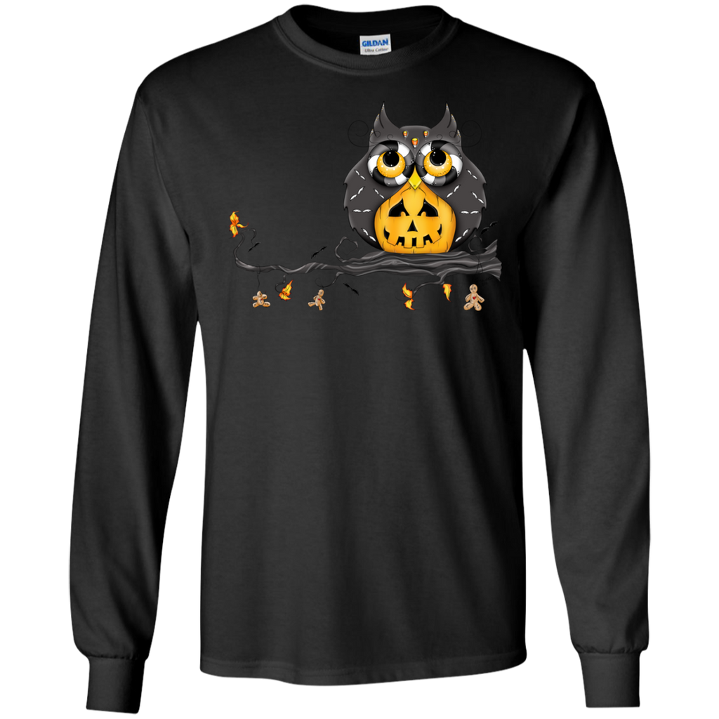 halloween owl LS Ultra Cotton Tshirt