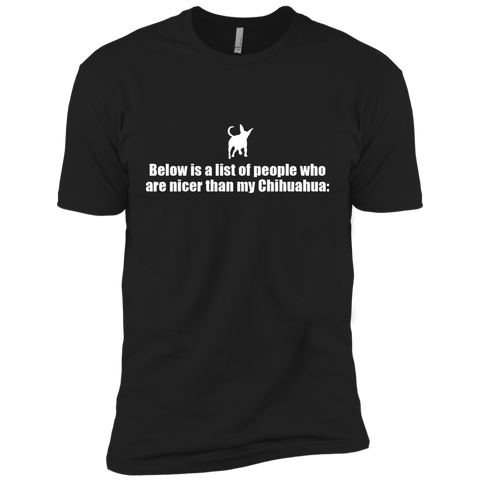 below is a list of people - chihuahua T-Shirt