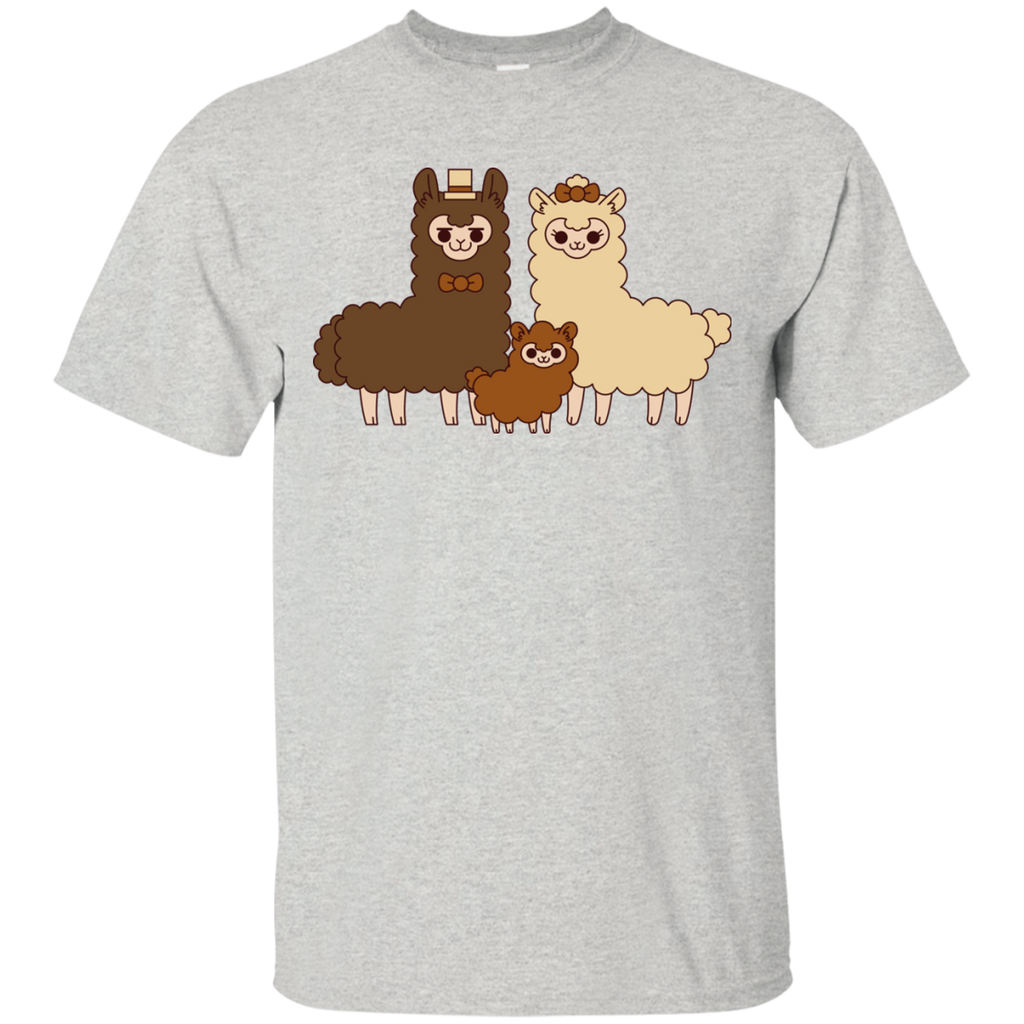 chocolate alpaca family matching family T-Shirt