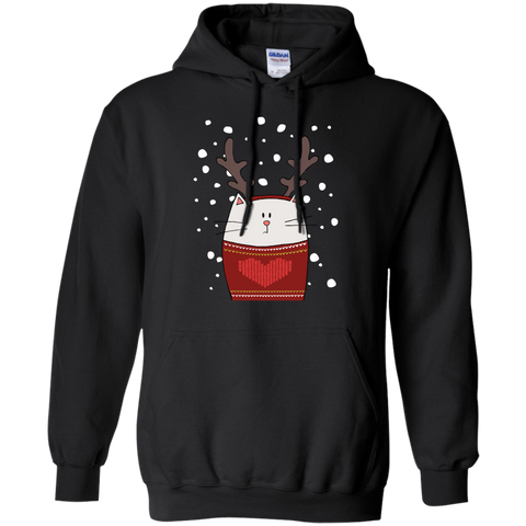 cat reindeer holiday sweater T-Shirt