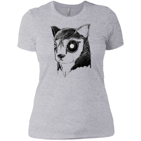 creepy husky dog stare inverted T-Shirt