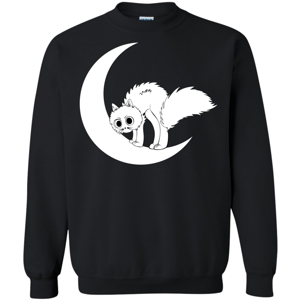 cat on moon sweatshirt T-Shirt