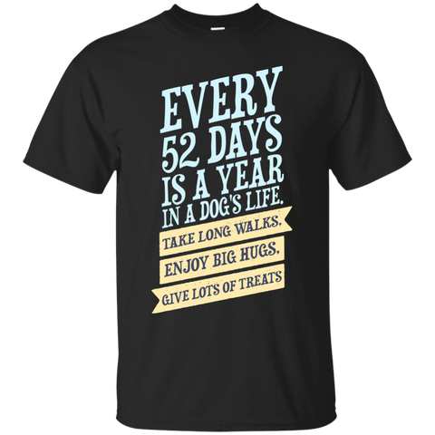 every 52 days is a year in a dogs life T-Shirt