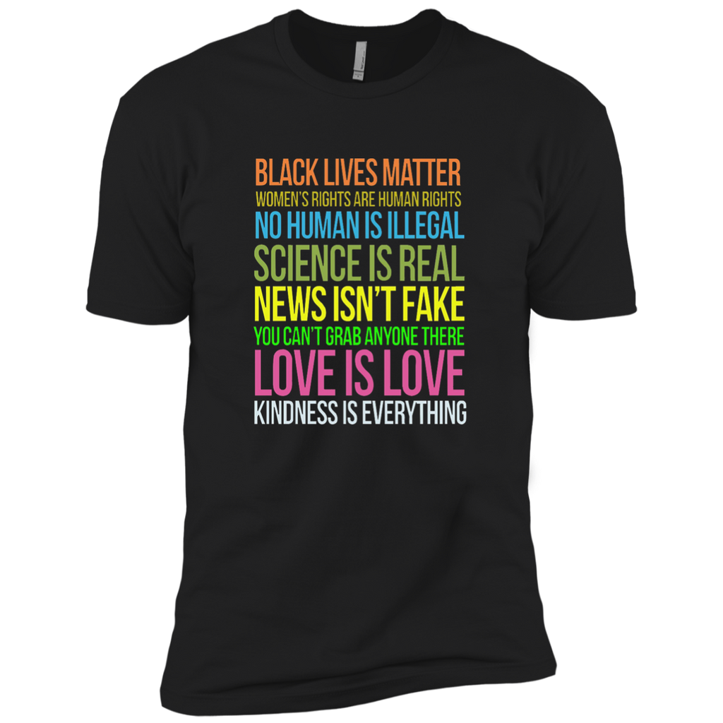 Kindness Is Everything Black Lives Love Is Love TShirt NL3600 Next Level Premium Short Sleeve T-Shirt