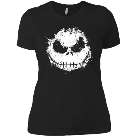 ink skull halloween T-Shirt Next Level Ladies Boyfriend Tee