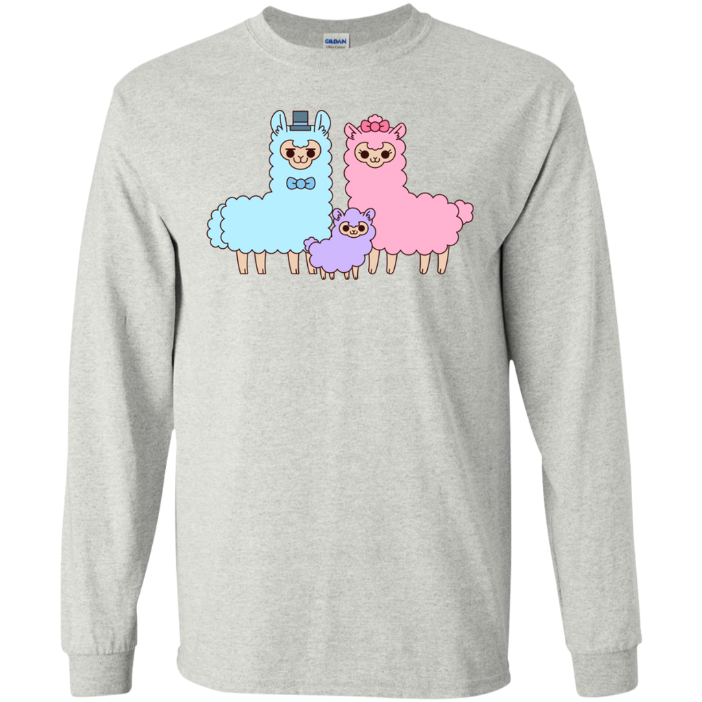 cotton candy alpaca family matching family T-Shirt
