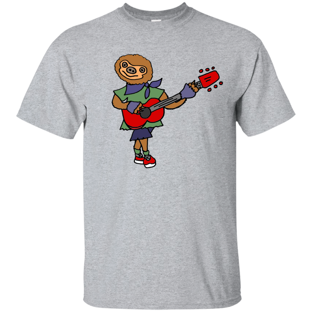 funny cool sloth is playing the guitar sweatshirt T-Shirt