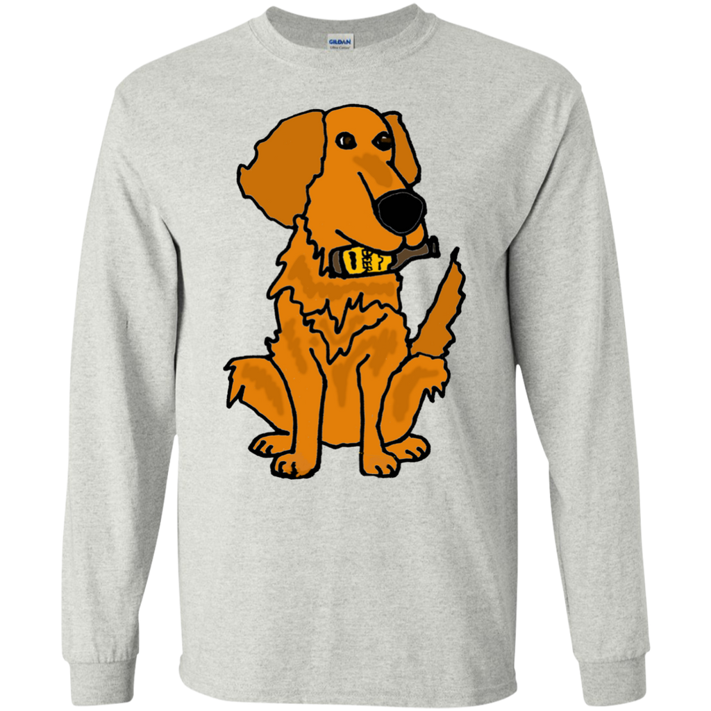 cool funny golden retriever dog with beer bottle T-Shirt