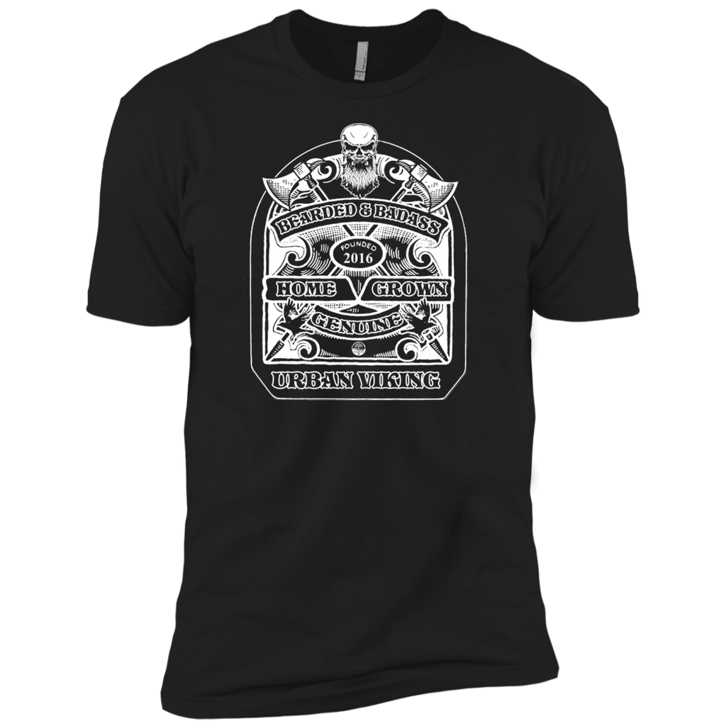 bearded & badass home grown genuine urban viking T-Shirt