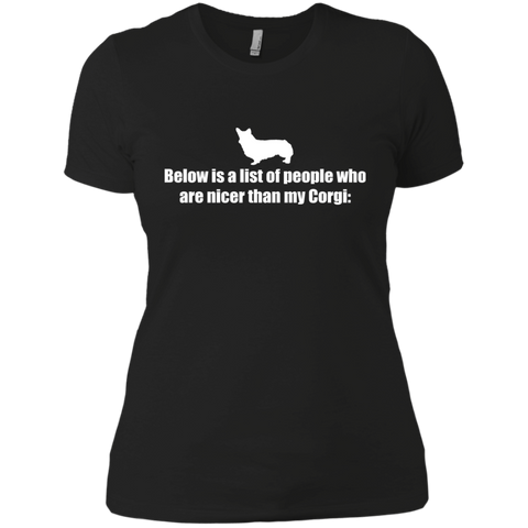 below is a list of people - corgi T-Shirt