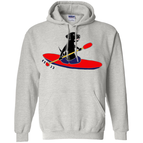cool funny black labrador retriever dog kayaking T-Shirt