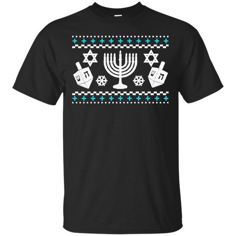 funny hanukkah ugly holiday sweater holiday sweater T-Shirt