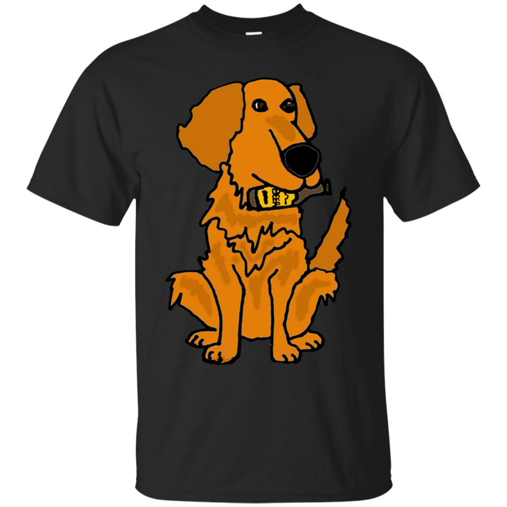 cool funny golden retriever dog with beer bottle T-Shirt