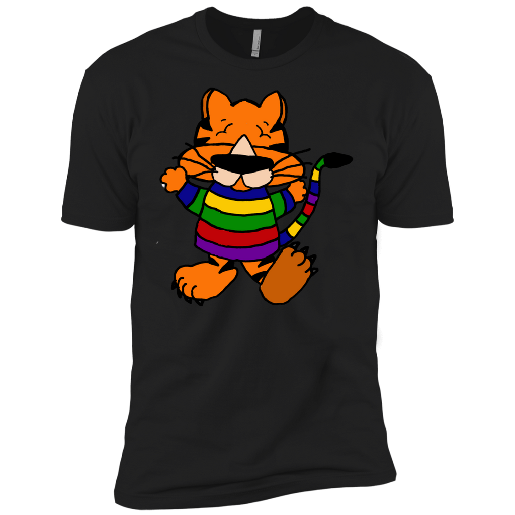 funny cute orange dancing tiger cat t- T-Shirt