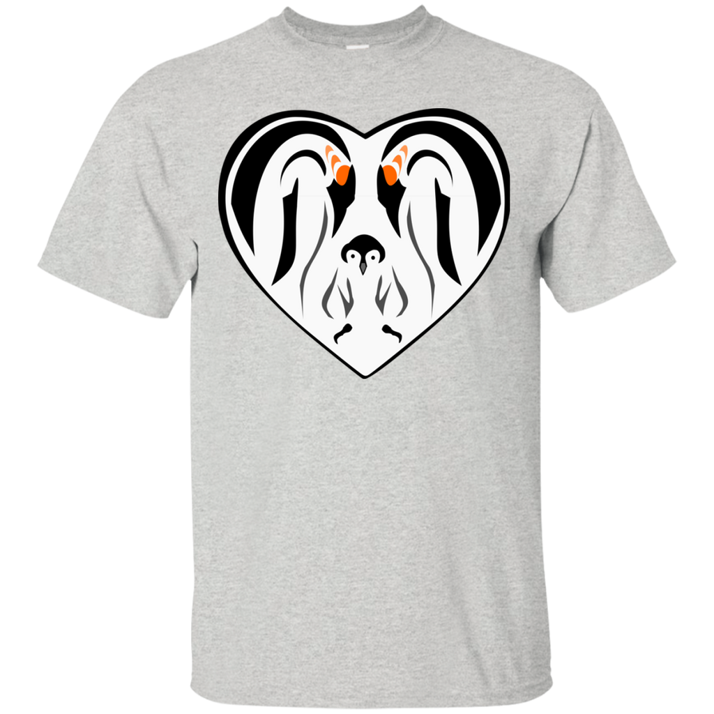 emperor penguin family love heart matching family T-Shirt