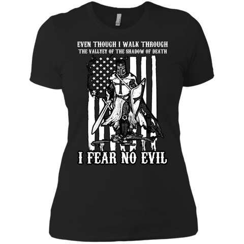 even though i walk shadow of death - fear no evil - T-Shirt