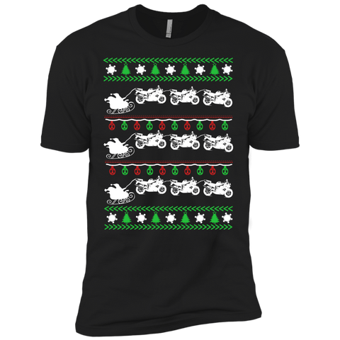 biker christmas holiday sweater T-Shirt